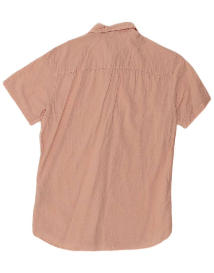 Camisa Jack & Jones Hombre Manga Corta Algodón Rosa Medio