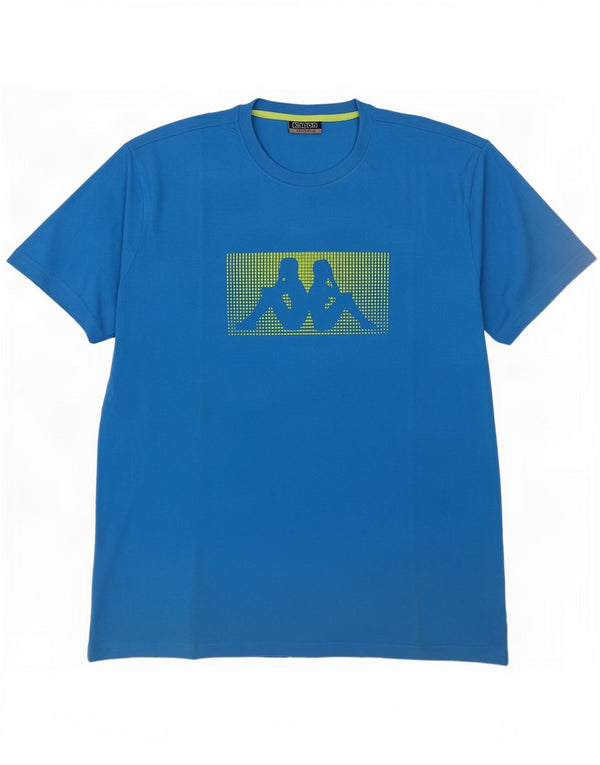 Kappa Camiseta gráfica para hombre Top 2XL Algodón azul
