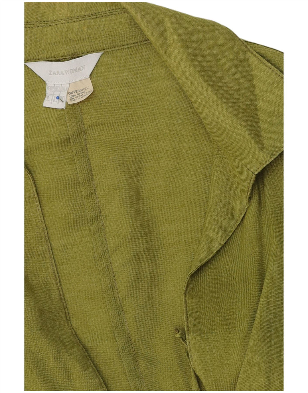 Zara Chaqueta Blazer para Mujer Reino Unido 46 Grande Ramio Verde