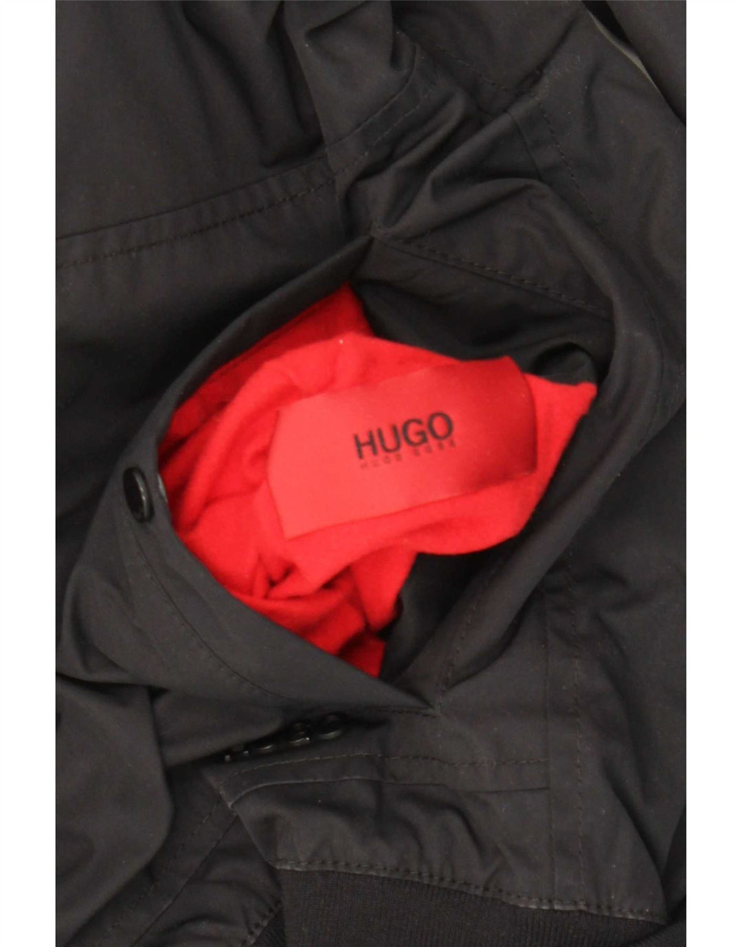 Hugo Boss Chaqueta reversible para hombre UK 36 Small Poliamida negra