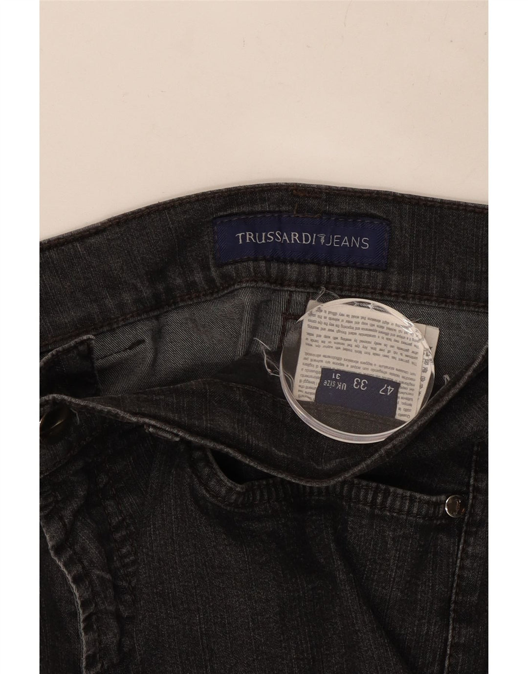 TRUSSARDI Vaqueros Rectos Mujer W31 L27 Gris