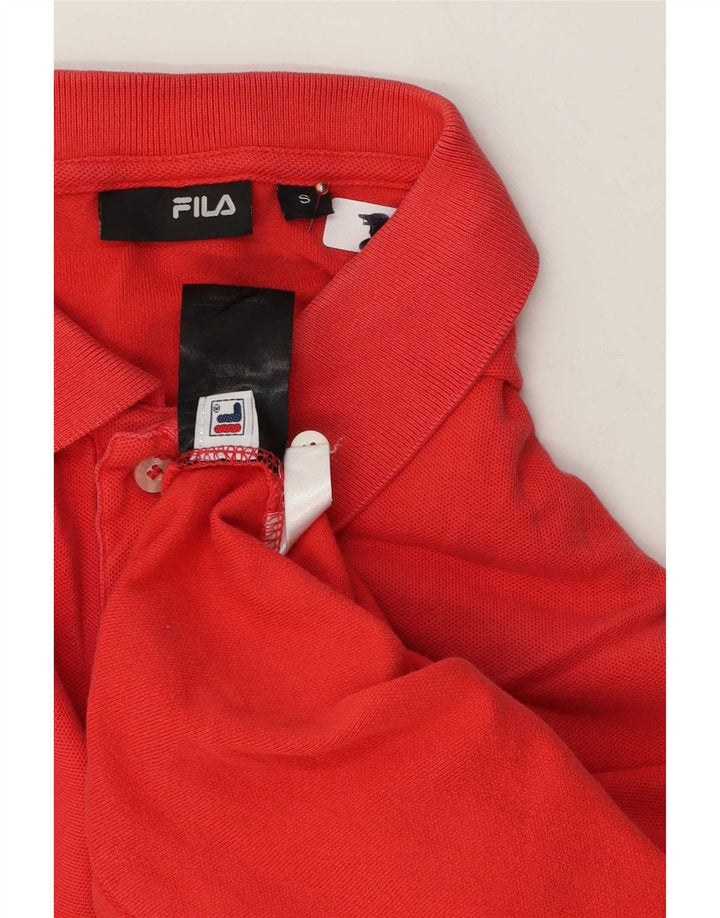 Fila Polo Hombre Pequeño Algodón Rojo