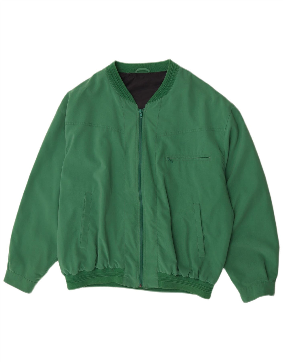 Chaqueta bomber vintage para hombre Reino Unido 42 XL Poliéster verde