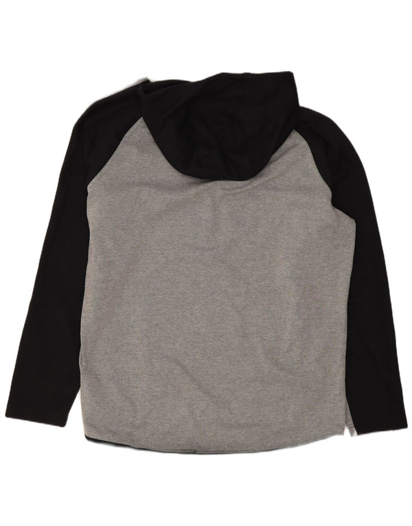 Nike Hombre Sudadera con capucha Jumper XL Gris Colorblock Algodón