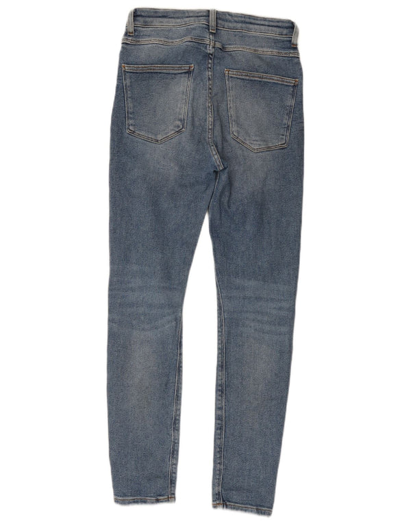 Zara Womens Distressed Skinny Jeans EU 38 Small W28 L27 Blue Cotton