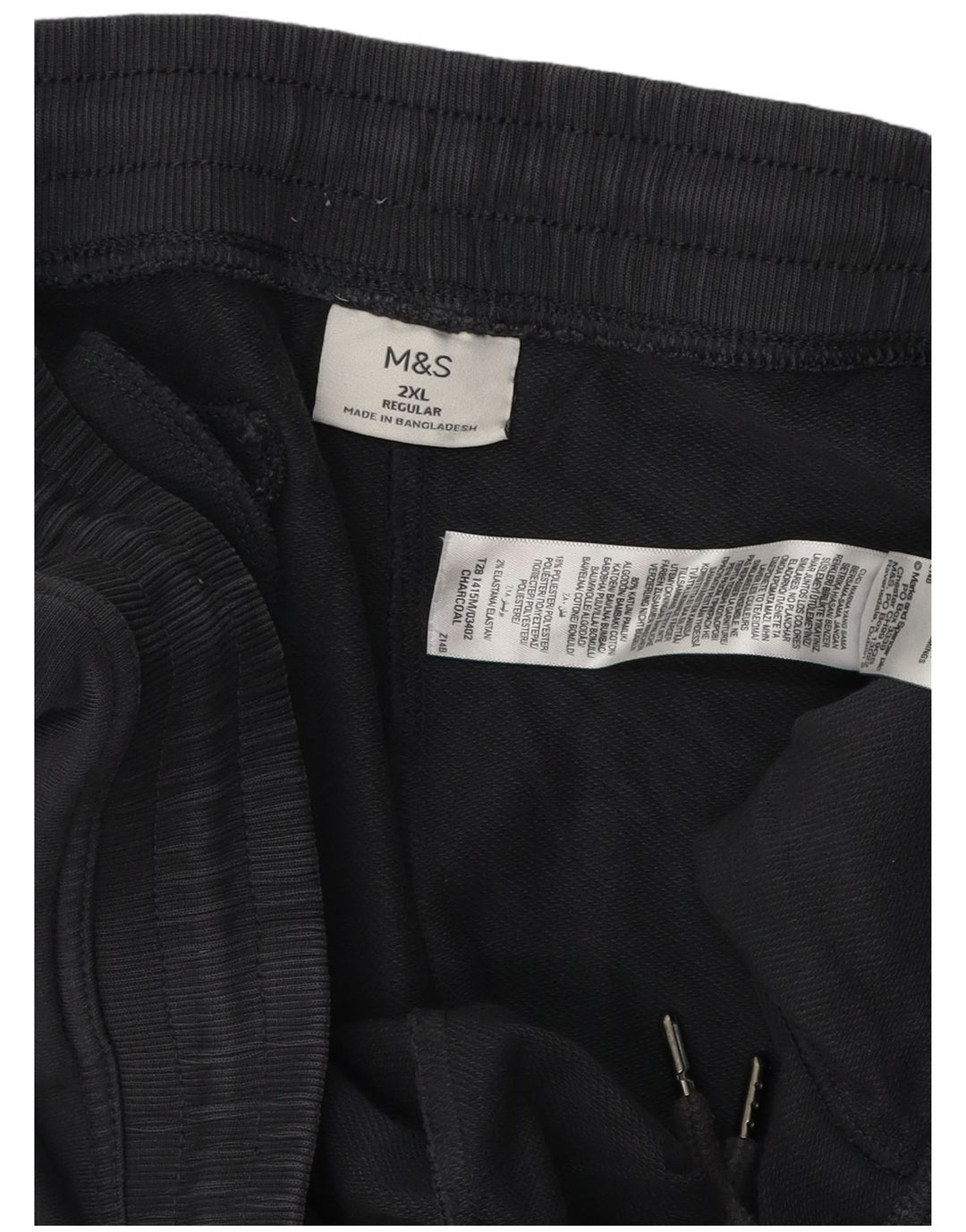 Marks & Spencer Pantalón de Chándal Regular para Hombre 2XL Algodón Gris