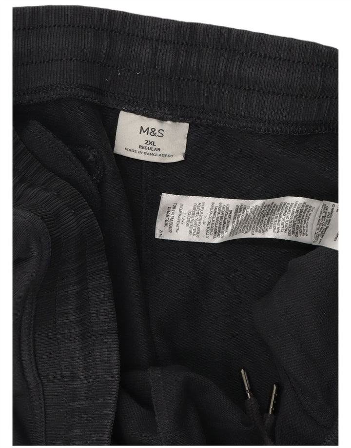 Marks & Spencer Pantalón de Chándal Regular para Hombre 2XL Algodón Gris