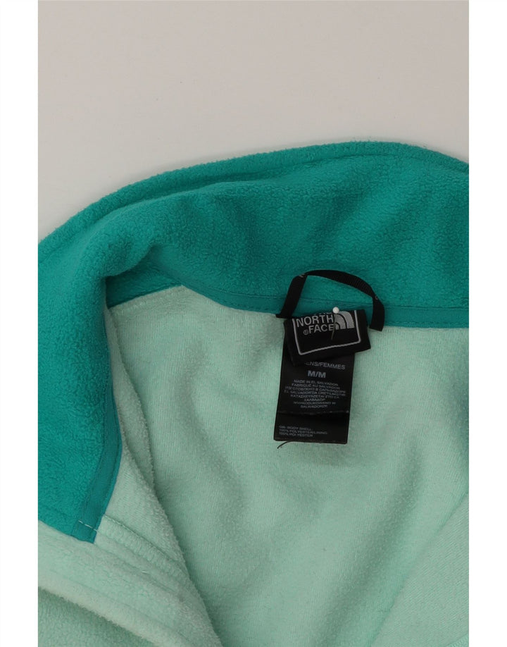 THE NORTH FACE Womens Fleece Jacket UK 14 Medium Turquoise Colourblock Vintage The North Face and Second-Hand The North Face from Messina Hembry 