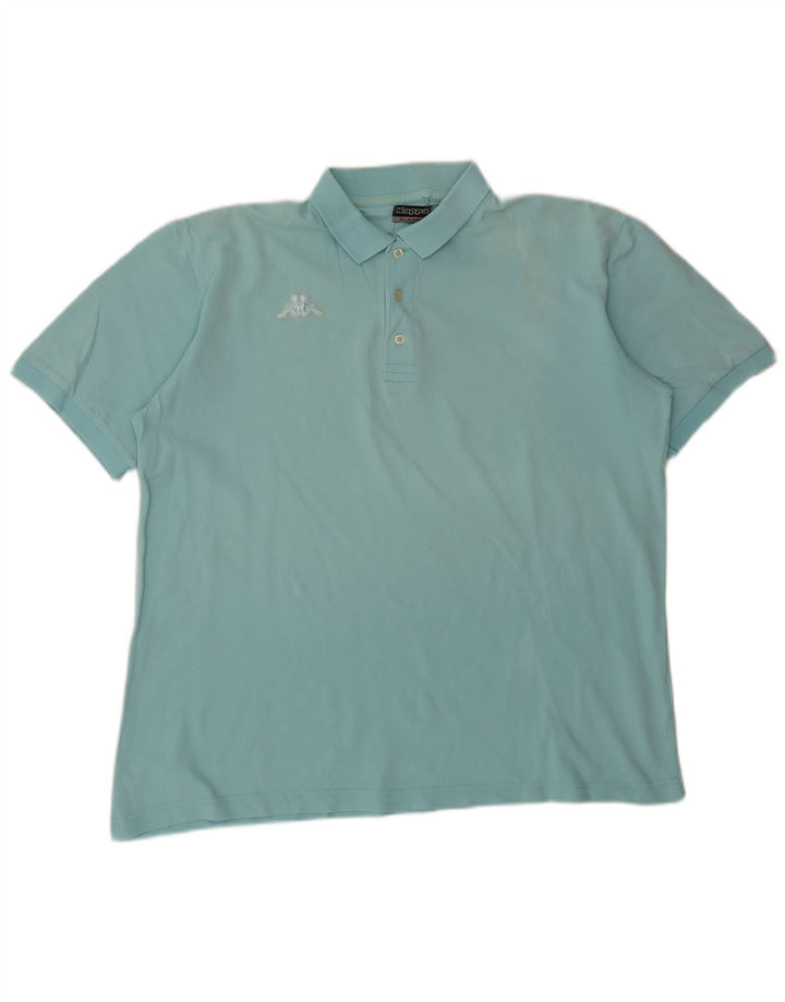 Kappa Polo Hombre XL Turquesa Algodón