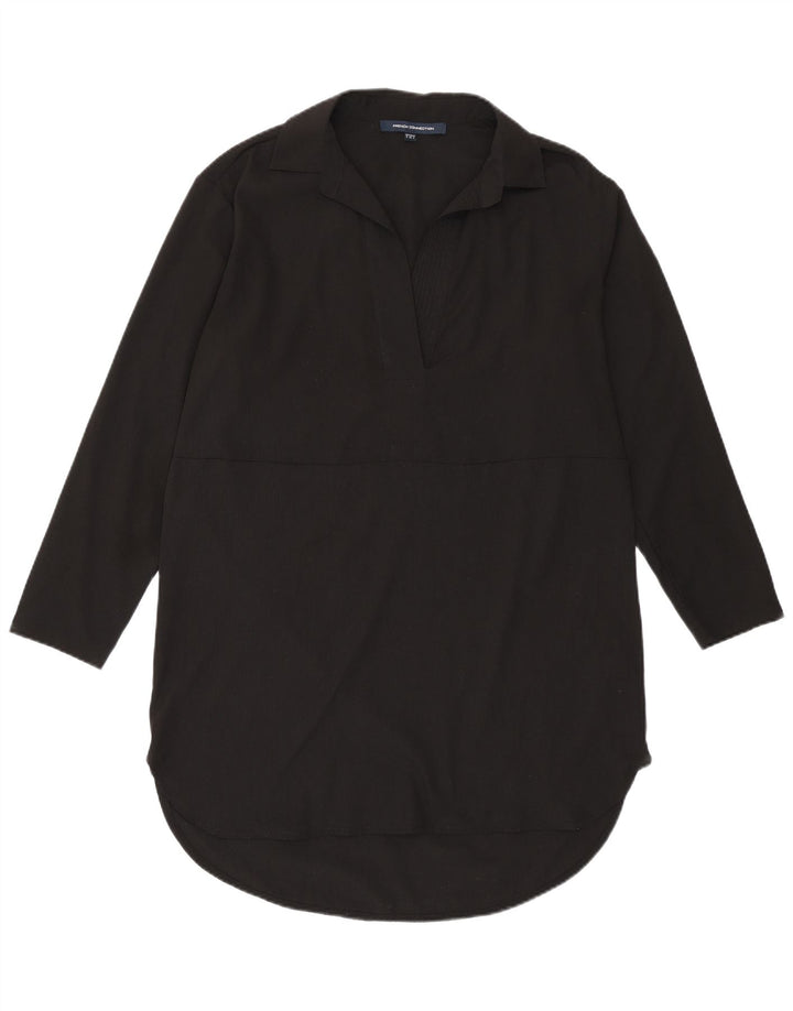 FRENCH CONNECTION Camisa tipo jersey larga para mujer UK 8 Small Black