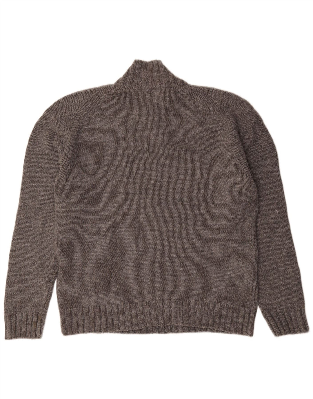 Marks & Spencer Suéter tipo jersey con cuello y botones autógrafos para hombre, talla grande, gris
