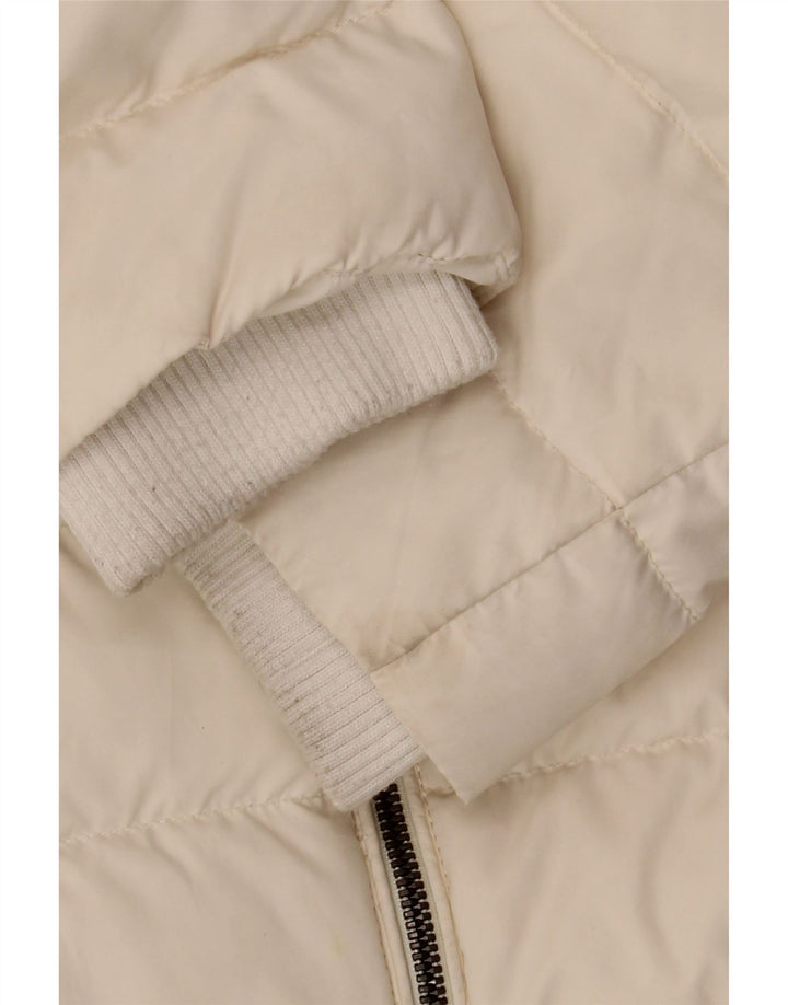 Tommy Hilfiger Chaqueta acolchada para hombre UK 36 Small Off White Poliéster