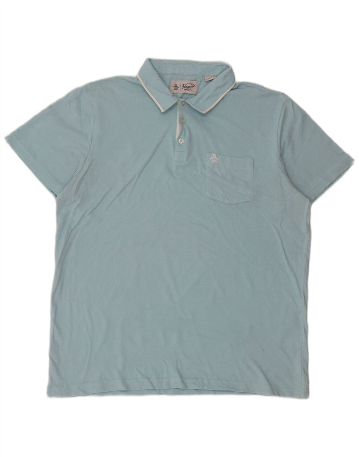 Polo Penguin Hombre XL Algodón Azul