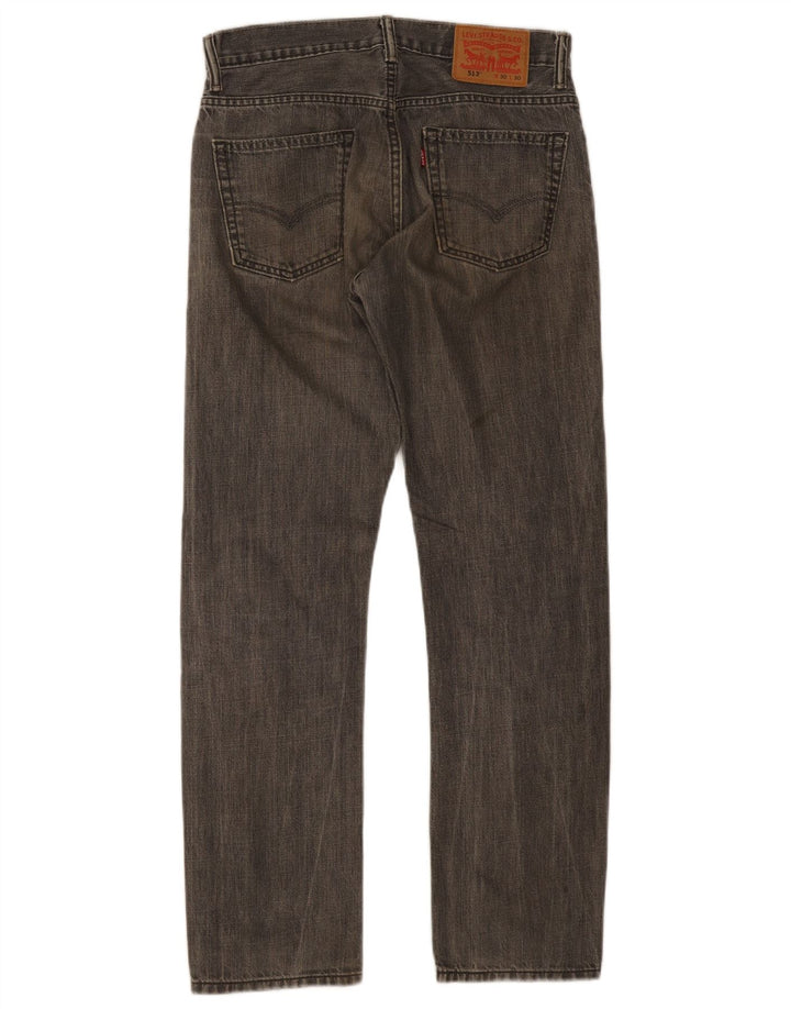 Levi's Vaqueros rectos 513 para hombre W30 L30 Algodón gris