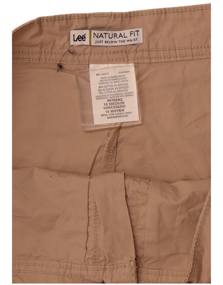 LEE Mini falda pantalón para mujer US 16 2XL Algodón marrón