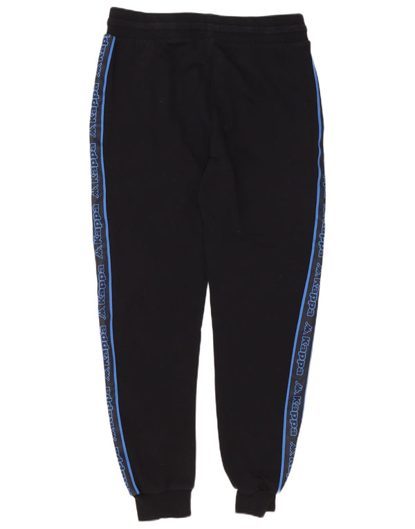 Kappa Hombre Tezenis Graphic Pantalones De Chándal Joggers Medium Negro Algodón
