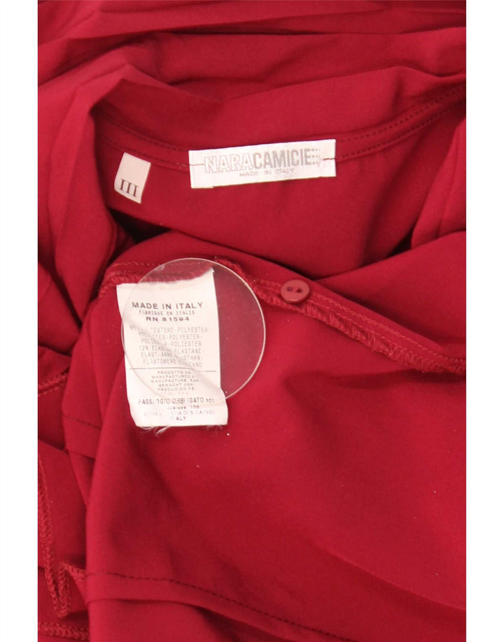 Naracamicie Blusa para mujer UK 44 Poliéster rojo medio