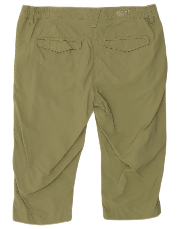 JACK WOLFSKIN Bermudas para mujer UK 10 Small W32 Poliamida verde