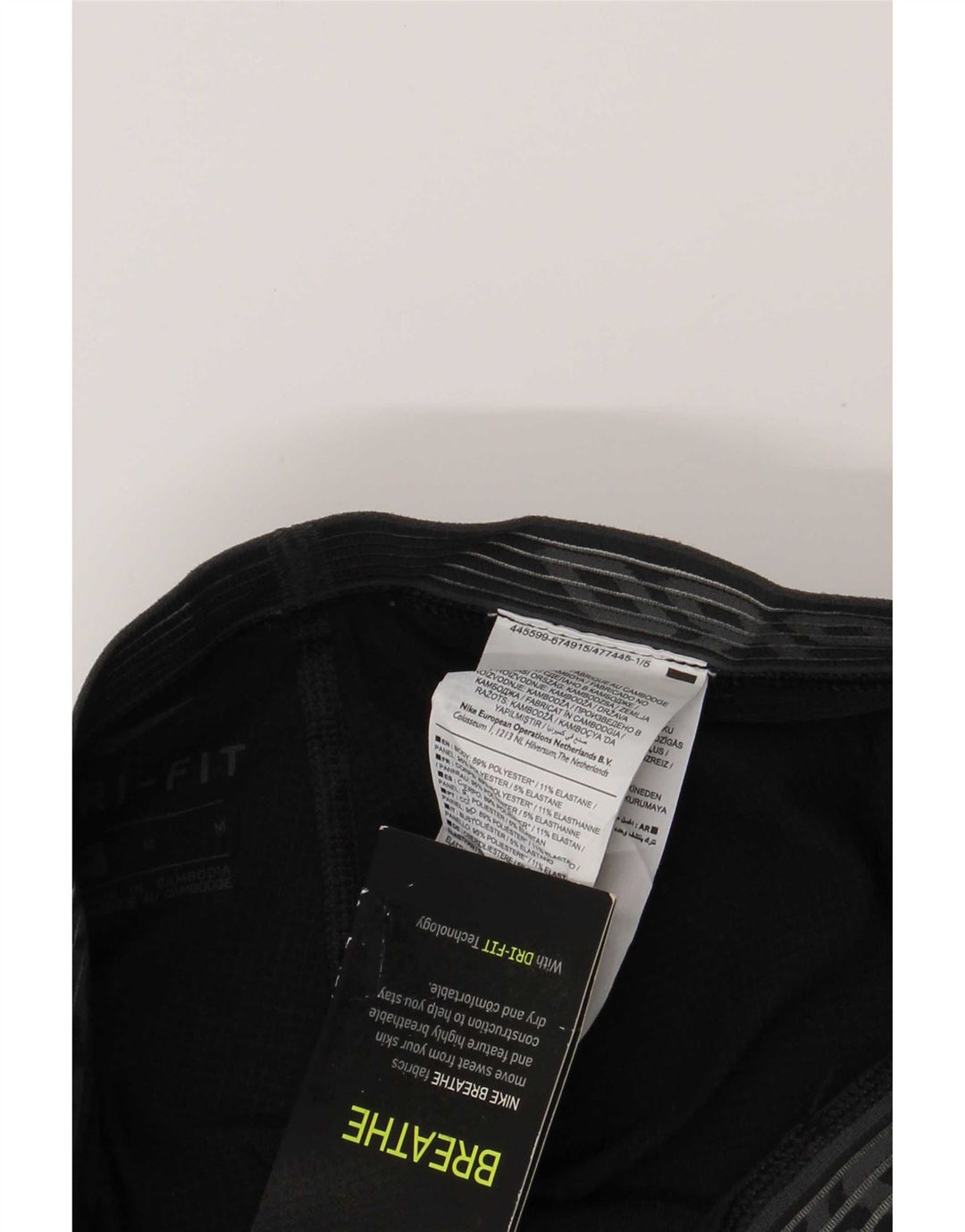 Leggings Nike Dri Fit Graphic para hombre Poliéster negro mediano