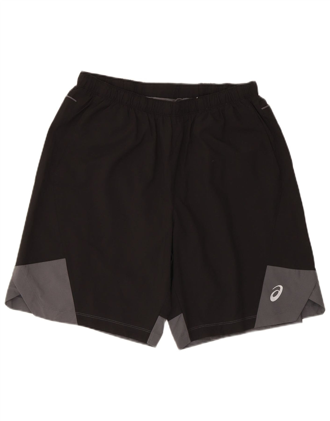 Pantalones cortos deportivos Asics para hombre poliéster color block mediano negro