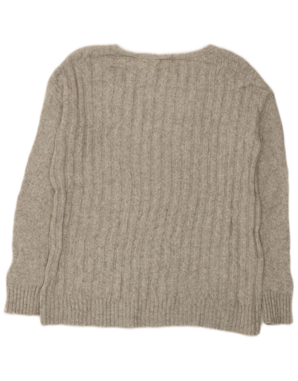 Gap Jersey extragrande con cuello en V para mujer UK 6 XS Gris