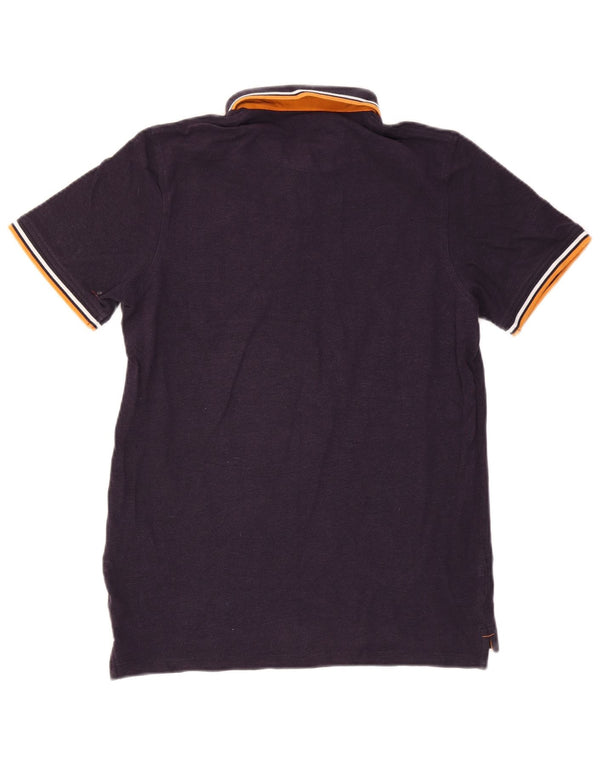 Jack & Jones Polo para hombre de algodón a rayas violeta grande
