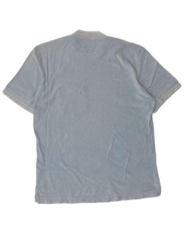 Gas - Camiseta para hombre, talla grande, algodón azul
