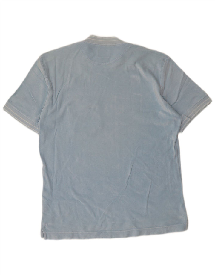 Gas - Camiseta para hombre, talla grande, algodón azul