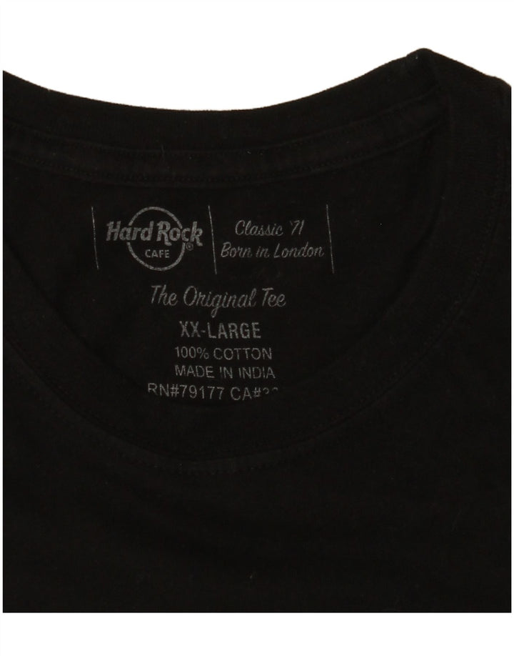 HARD ROCK CAFE Camiseta gráfica Copenhague para mujer Top UK 20 2XL Negro