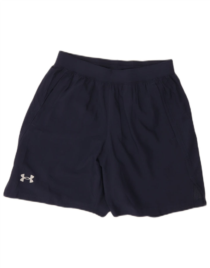 Under Armour Pantalones cortos deportivos para mujer UK 10 Small Poliéster azul marino
