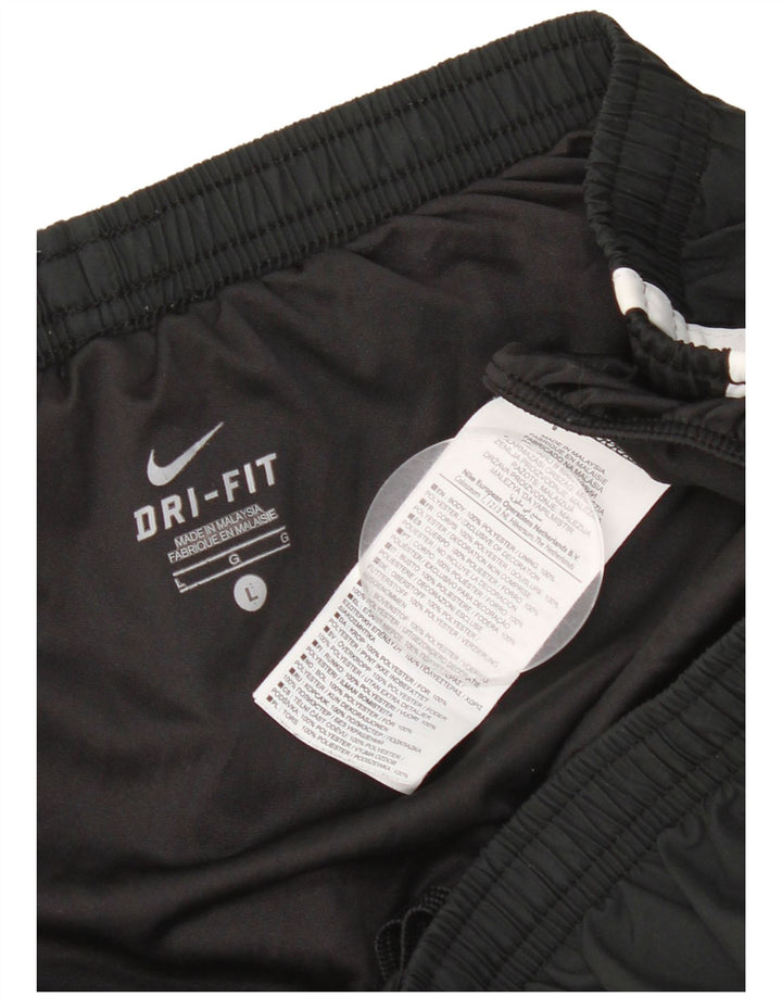 Nike - Pantalones cortos deportivos Dri Fit para mujer, talla 40, talla grande, poliéster negro
