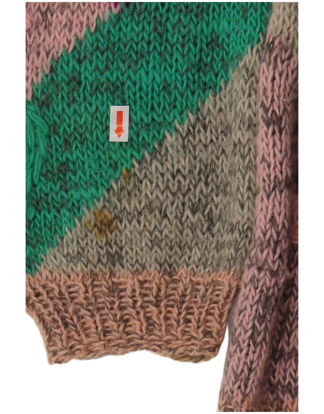 VINTAGE Mujer Barco Cuello Jersey Suéter Reino Unido 18 XL Multicolor Floral