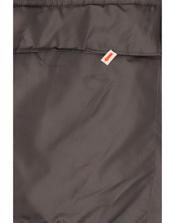French Connection Abrigo acolchado con capucha para hombre UK 42 XL Poliéster gris