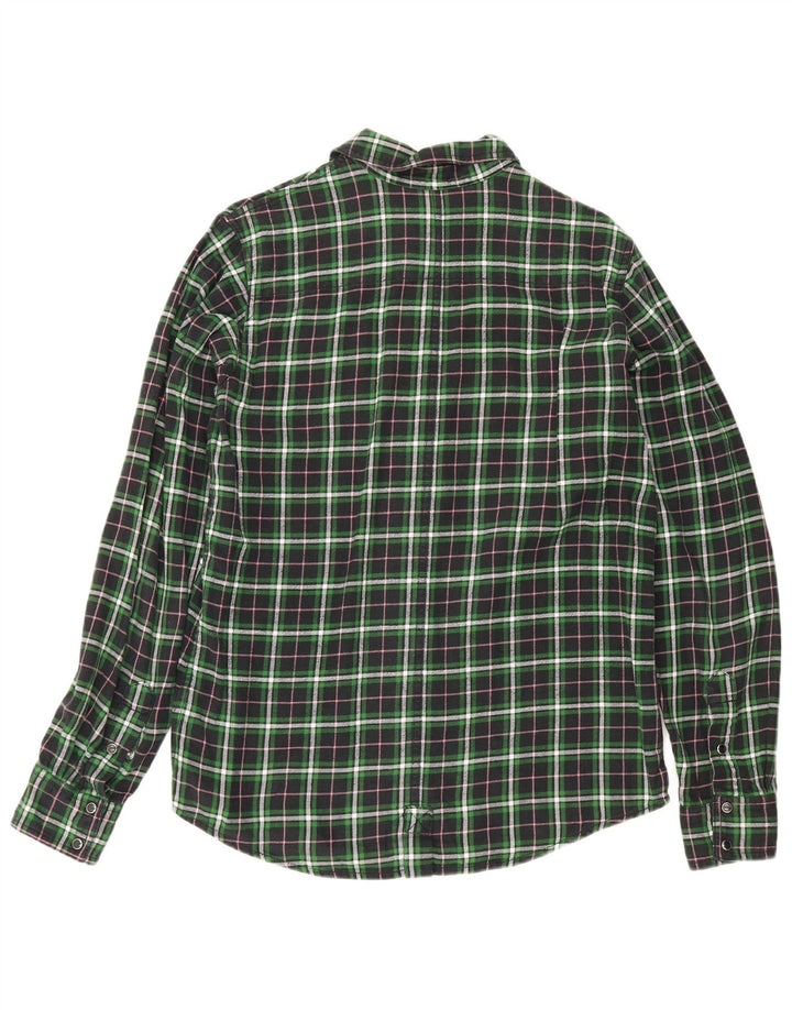 Dickies Camisa De Franela De Algodón A Cuadros Verdes Grandes Hombre