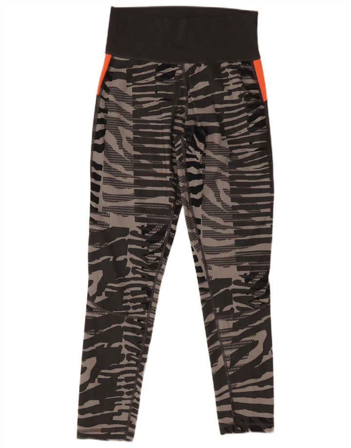 Adidas Leggings Climalite para mujer Reino Unido 12 Gris medio Estampado animal