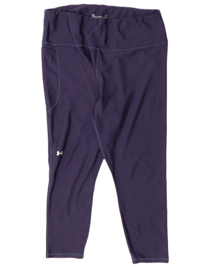 Under Armour Leggings Capri de compresión para Mujer UK 20 2XL Azul Marino Deportes