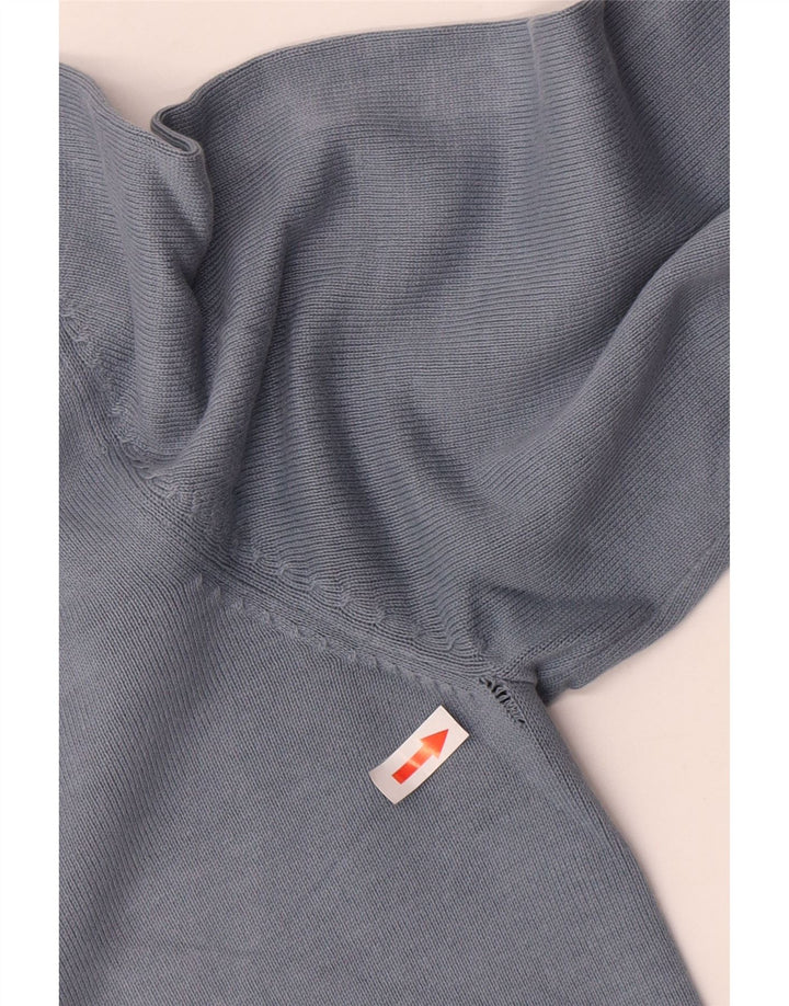 Marks & Spencer Jersey de cuello redondo para hombre de algodón azul medio
