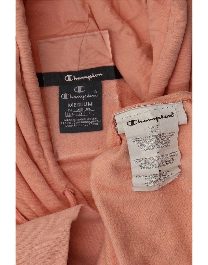 Champion Sudadera Con Capucha Gráfica De Algodón Rosa Medio