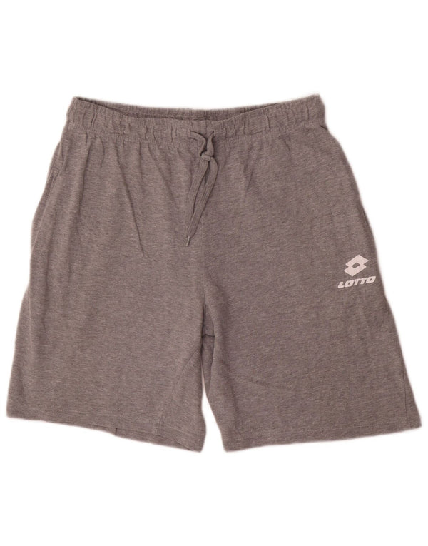 Lotto Pantalones cortos deportivos para hombre 2XL Algodón gris