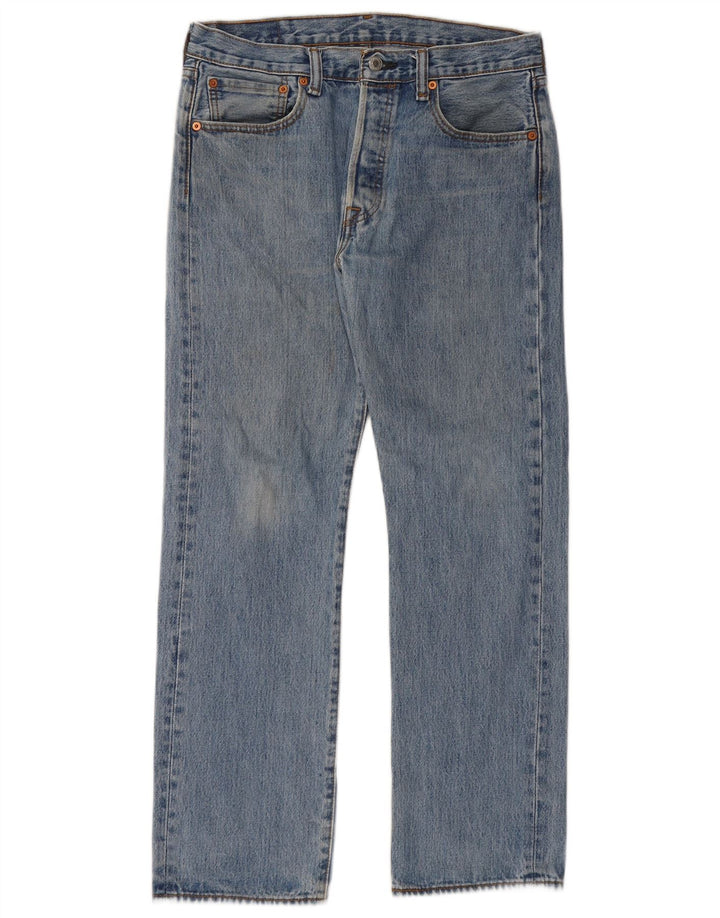 Levi's Hombre 501 Vaqueros Rectos W32 L30 Algodón Azul
