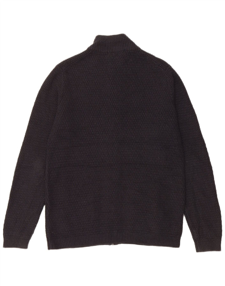Marks & Spencer - Cárdigan para hombre, talla pequeña, acrílico azul marino