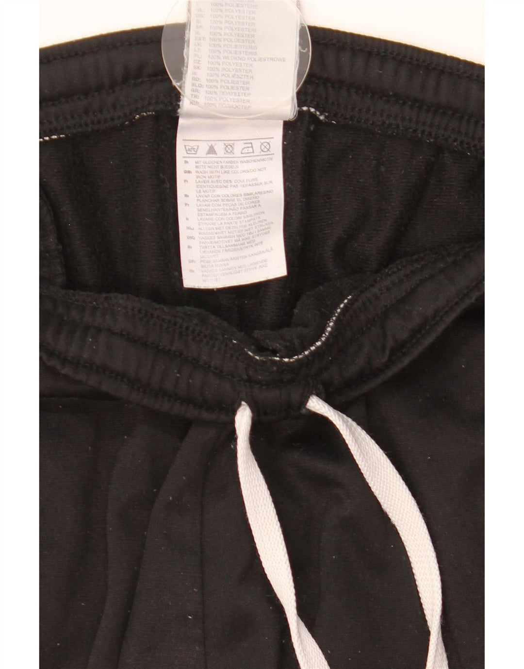 ADIDAS Pantalones de chándal para hombre UK 36/38 Small Negro Poliéster