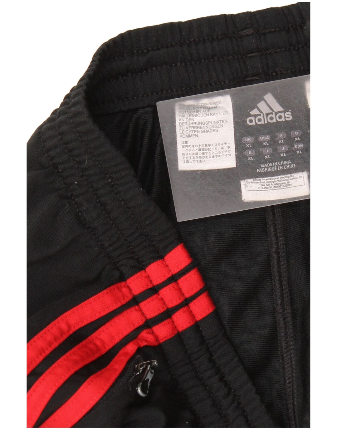 Adidas Hombre Pantalones De Chándal Joggers XL Negro Poliéster