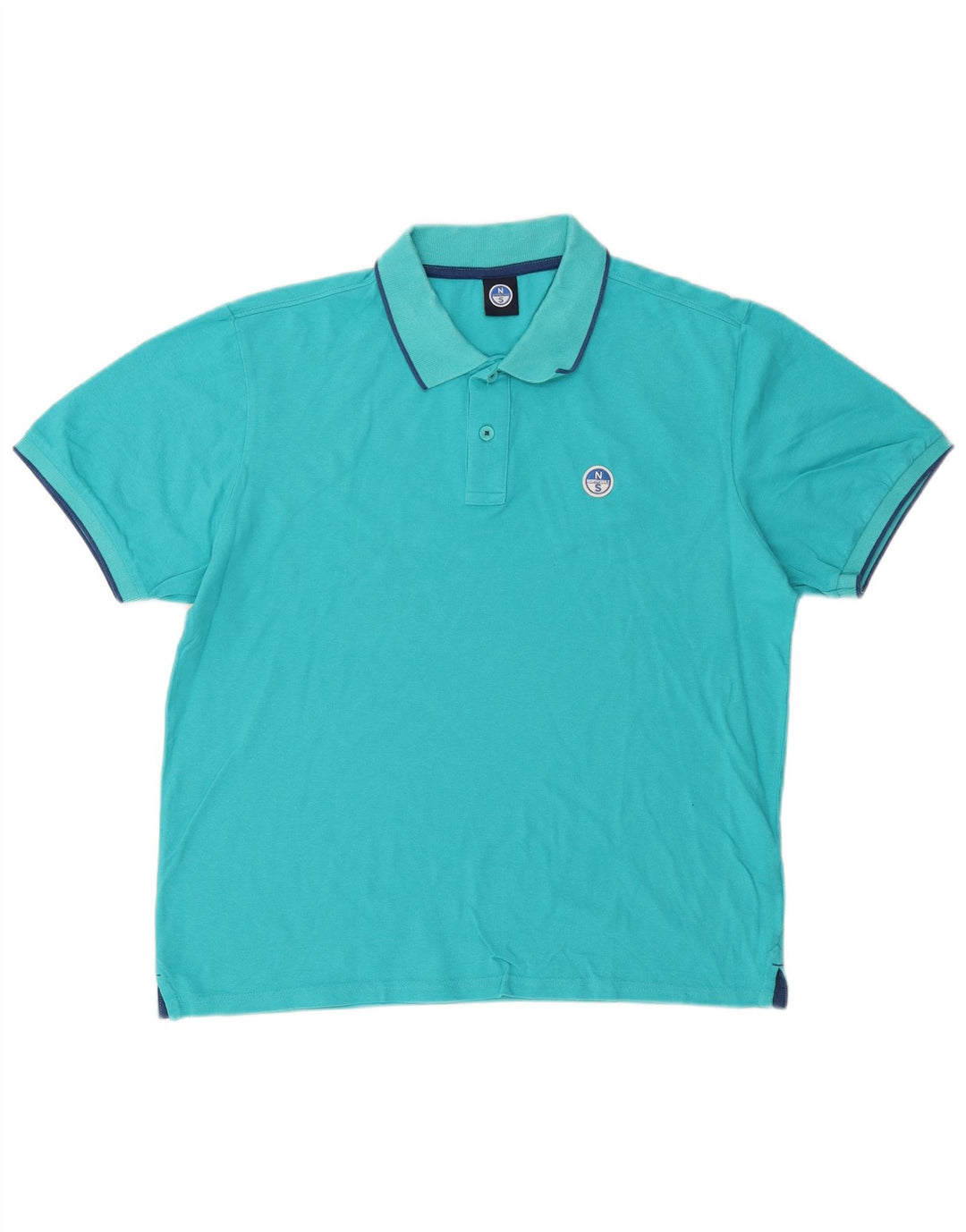 Polo North Sails Hombre Grande Azul Algodón
