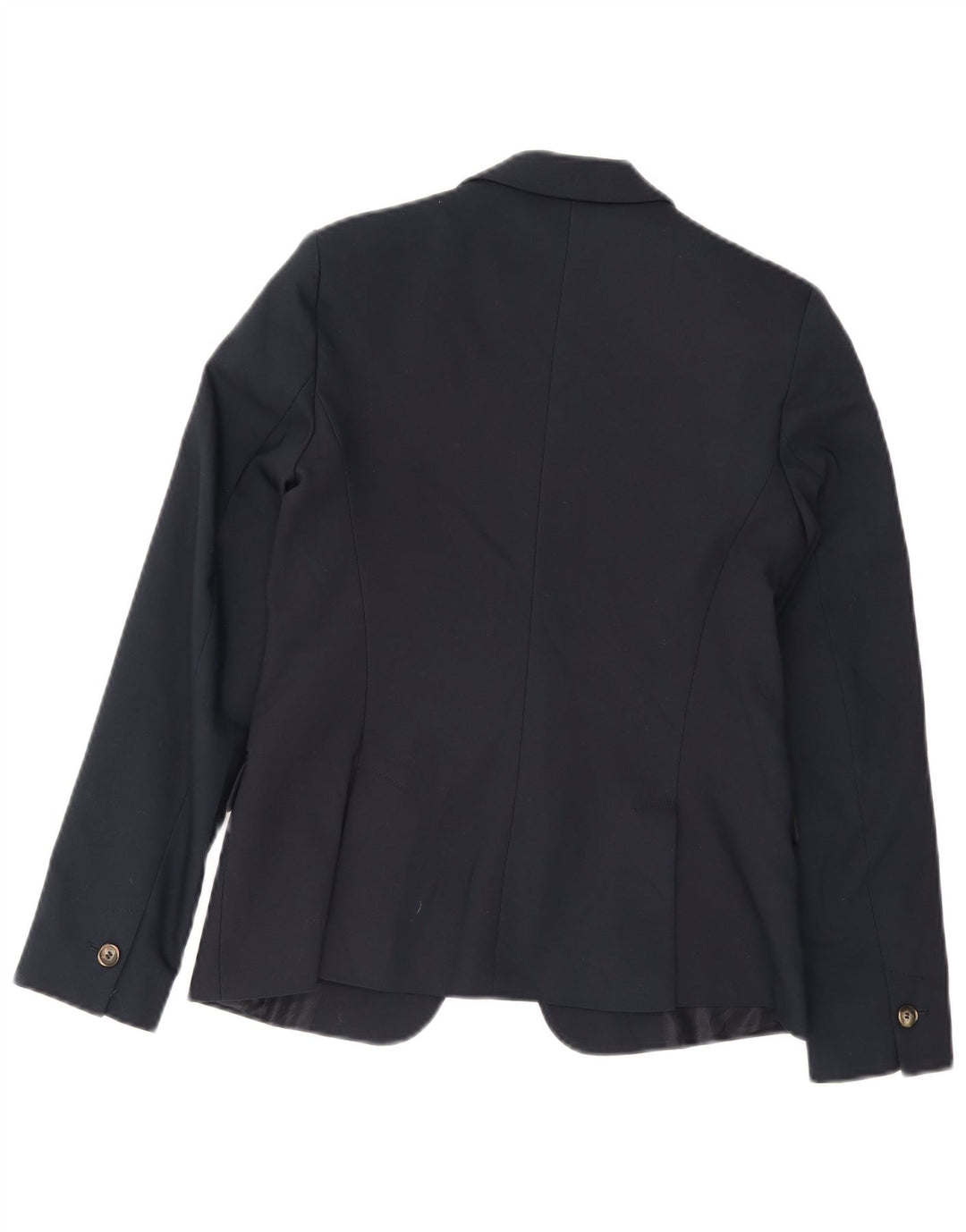 Zara - Chaqueta tipo blazer con 1 botón para mujer, Reino Unido 40, algodón azul marino mediano