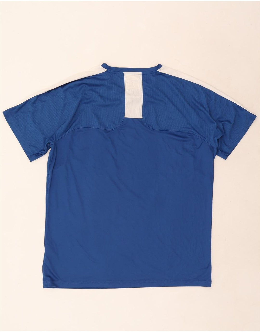 Puma Camiseta para hombre Top Large Azul Colorblock Poliéster