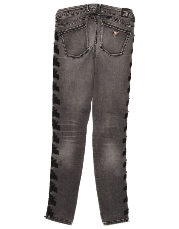Vaqueros Guess Mujer Skinny W26 L29 Algodón Paisley Gris