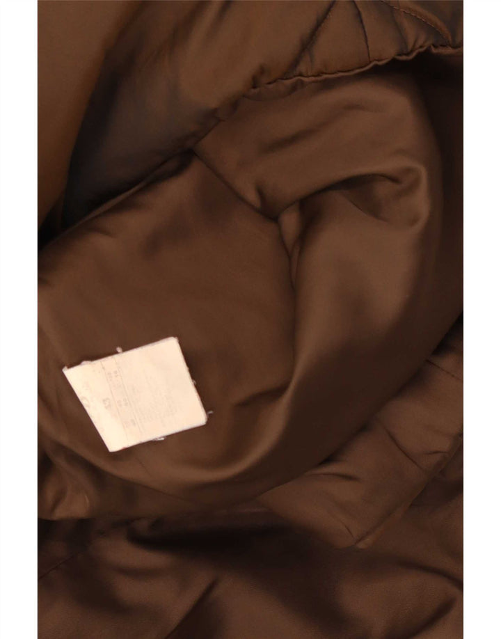 ELENA MIRO Chaqueta Acolchada Mujer ES 40 XL Marrón Poliéster