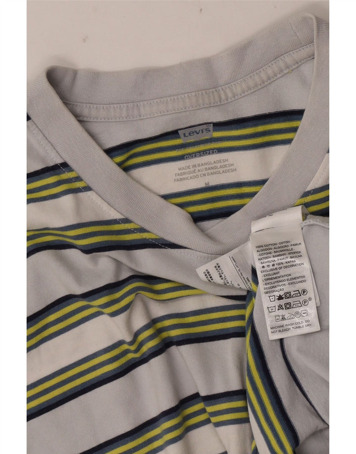 Levi's Hombre Camiseta Extragrande De Algodón A Rayas Gris Medio