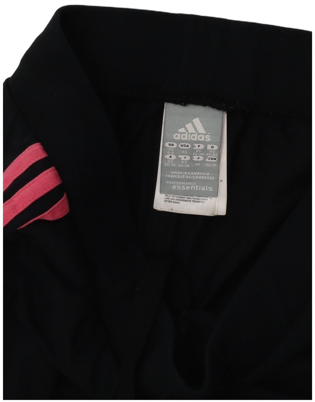 ADIDAS Mujer Climalite Chándal Pantalones Joggers UK 4/6 XS Negro Algodón